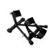 Strong Motorcycle Stand and Wheel Chock with Clamps Black 
