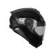 SMK GL 200 Typhoon Solid  DOT & ECE Approved Full Face Helmet, Black 