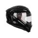 SMK  GL 200  Agnar Solid  Black  Dual Visor Full Face Helmet 