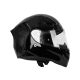 Just 1 Solid Glossy Black Full Face Racing Helmet 