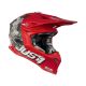 JUST1 Motocross Full Face Helmet J39 Kinetic Camo Grey Red Fluo Orange-1