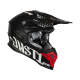 JUST1 Motocross Bike Helmet J39 Rock Red White Black - Matt-1