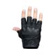 Motorcycle Half Finger Gloves Leather Black 823661-1