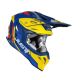 JUST1 Motocross Helmet Full Face J39 Reactor Yellow-Blue Matt 680013-1